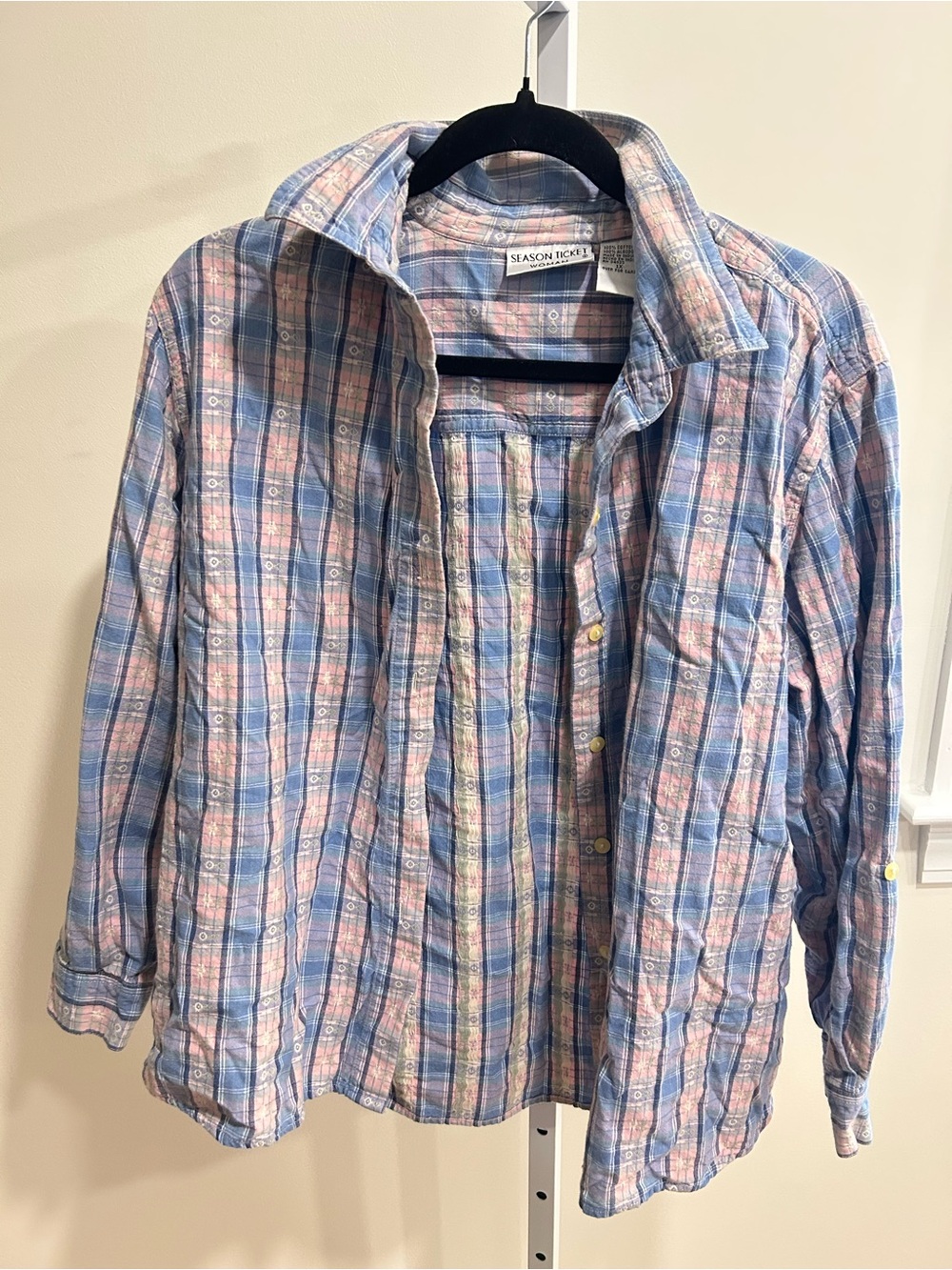 Plaid Button-Down Shirt